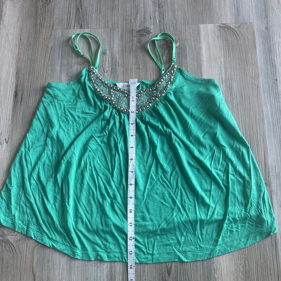 Vintage Y2K Candie’s Embellished Rayon Camisole Medium - Picture 7 of 8